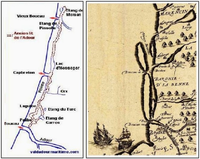 carte déplacement Adour